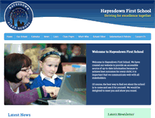 Tablet Screenshot of hayesdownschool.co.uk